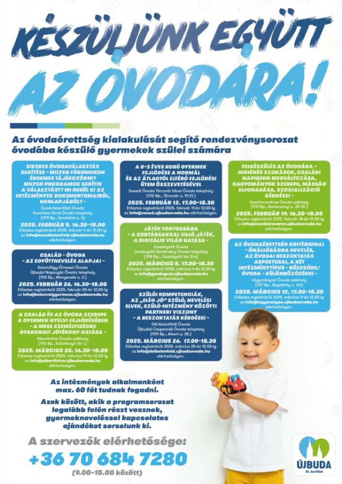 Készüljünk együtt az óvodára! - plakát