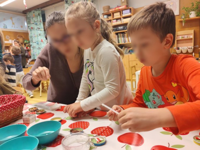 Adventi barkácsdélutáni hangulat