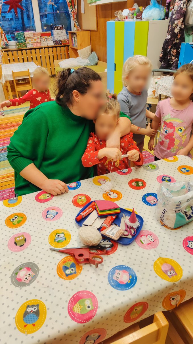 Adventi barkácsdélutáni hangulat